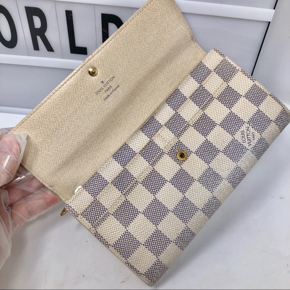Louis Vuitton Sarah Damier Azur bifold Long wallet - Picture 9 of 16